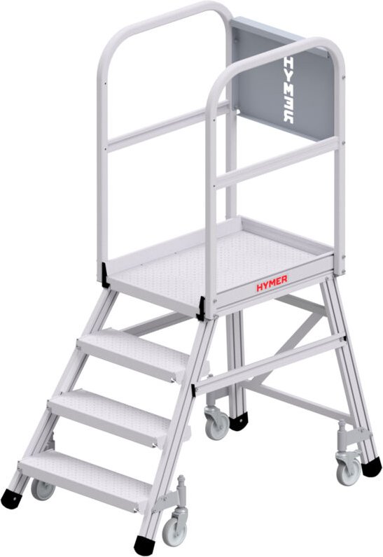 Hymer Podesttreppe 6388 R13 fahrbar einseitig begehbar 4 Stufen