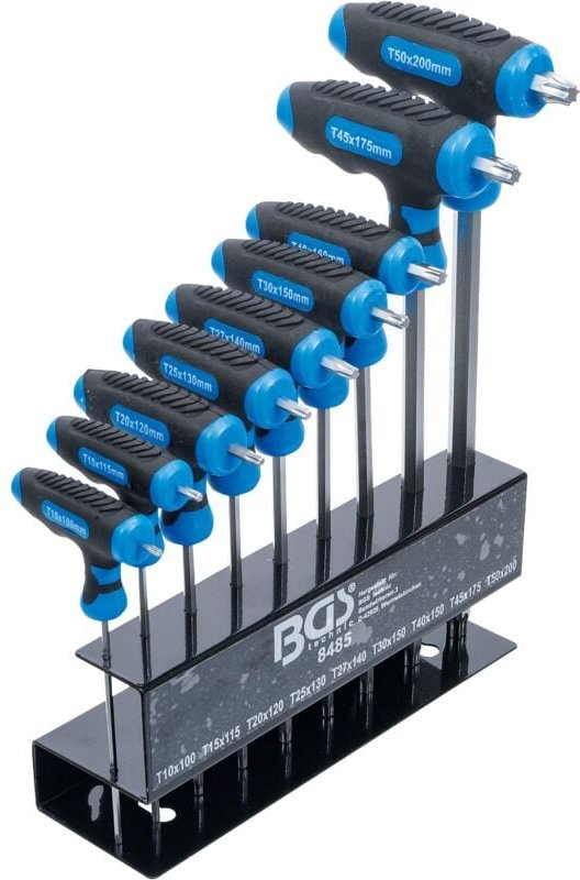 Bgs Technic - T-Griff-Schlüssel-Satz T-Profil (für Torx) T10 - T50 9-tlg.