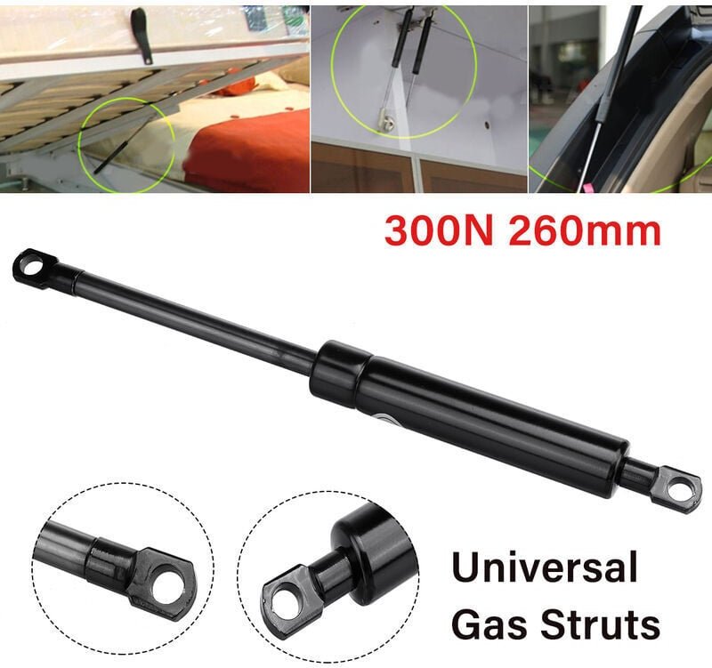 1 Stück 300N 260mm Gasdruckfeder-Stoßdämpfer für universelle Automodelle
