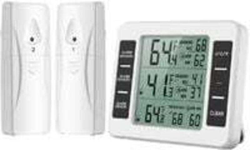 Kabelloses Kühlschrankthermometer, XU, Temperatursensor mit Alarm, für Gefrierschränke - KZQ