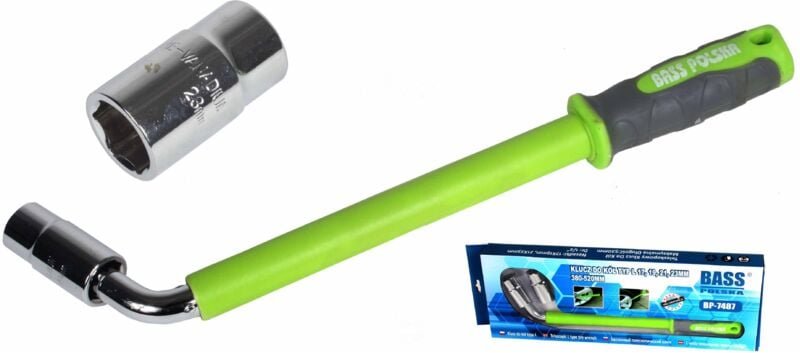 L-Typ-Radschlüssel, 17, 19, 21, 22 mm + Stecknüsse