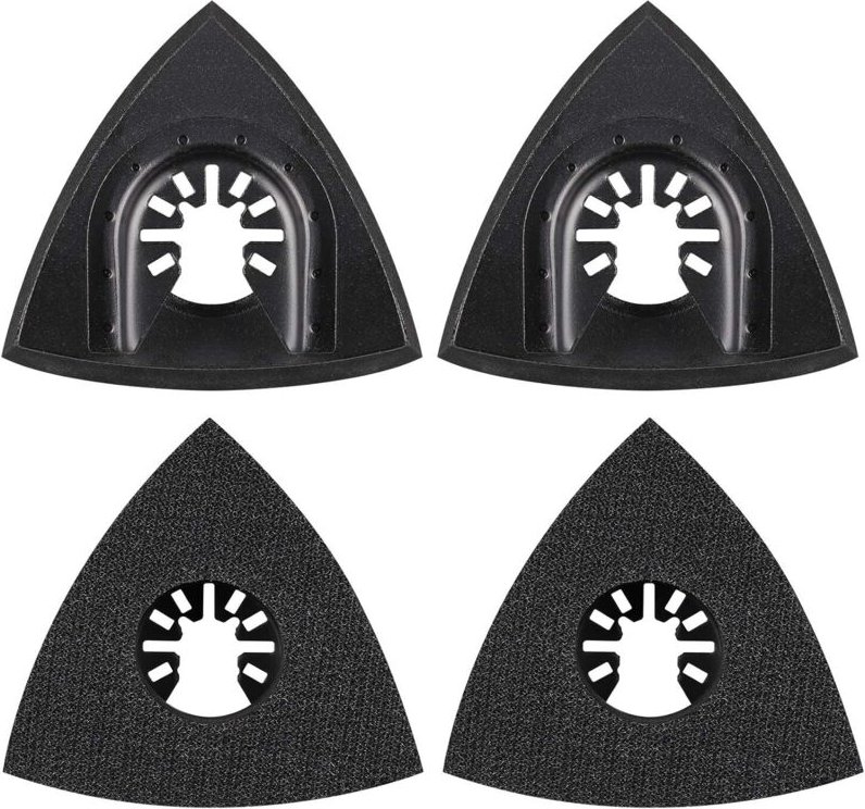 4Stück Deltaschleifer Multitool Schleifplatte 80 mm, Multitool Schleifpapier Zubehör, Fein multimaster Schleifplatte Sch...