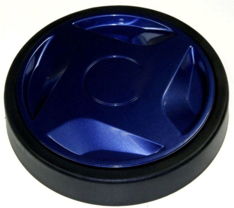 Ersatzteil - Rad + Zierkappe blau - - MOULINEX, ROWENTA