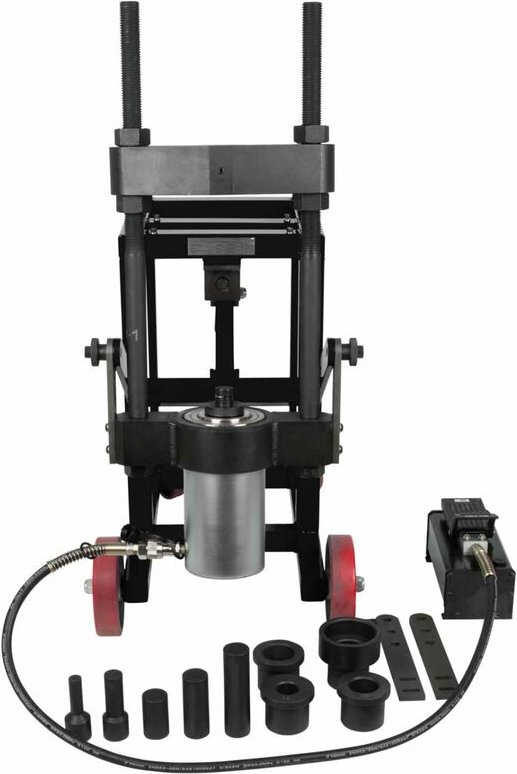 KS Tools Achsschenkelbolzen-Presse, 75t, mit Hülsen-Satz, 29-tlg.