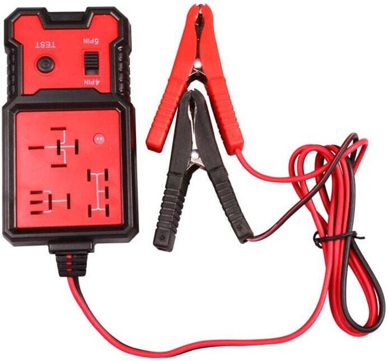 Testeur de Relais Électronique 12V avec Pinces Diagnostic Batterie Voiture Automatique