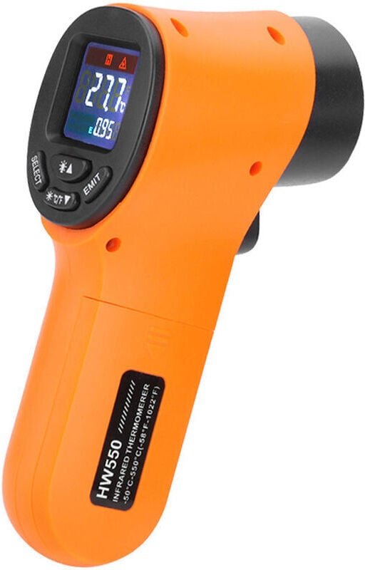 Tragbares berührungsloses digitales Infrarot-Thermometer, Pyrometer, Aquarium, LCD-Laser-Außenthermometer, Industriether...