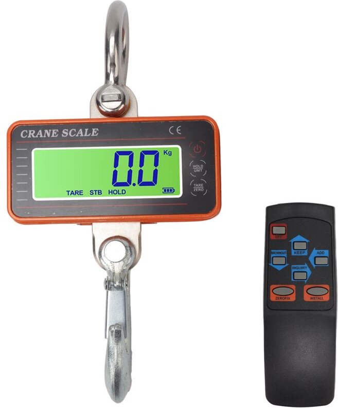 Eosnow Digital Crane Scale 1500 kg 3000 lb elektronische industrielle Hochleistungshänge mit Fernbedienungs -LED -Displa...