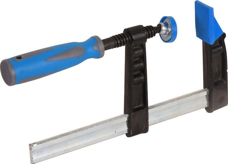 Robuste Schraubzwinge, extra lange Backen 500 x 120 mm