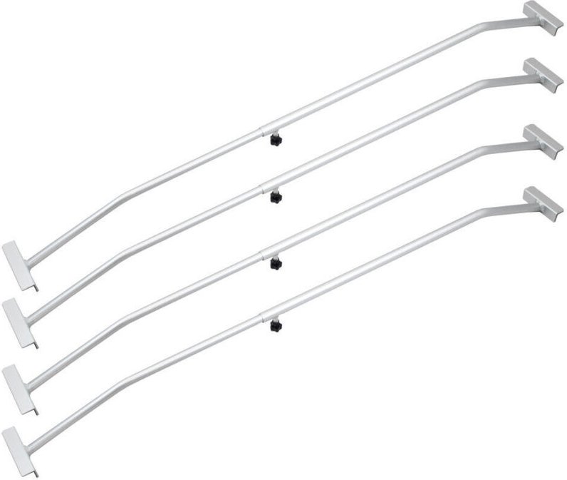 Bituxx - 4er Set Anhänger Planenbügel Alu für Flachplanen pkw Anhänger Verstellbar 140 - 210 cm