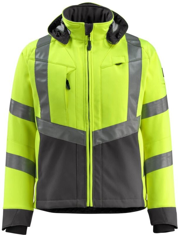 Mascot SAFE SUPREME Soft Shell Jacke Blackpool 15502-246-1718 Gr. 2XL gelb/dunkelanthrazit