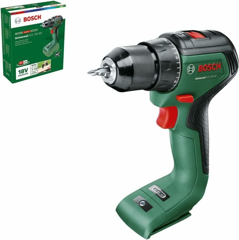 Akkuschrauber UniversalDrill 18V-60 (ohne Akku, 18 Volt System) - Bosch