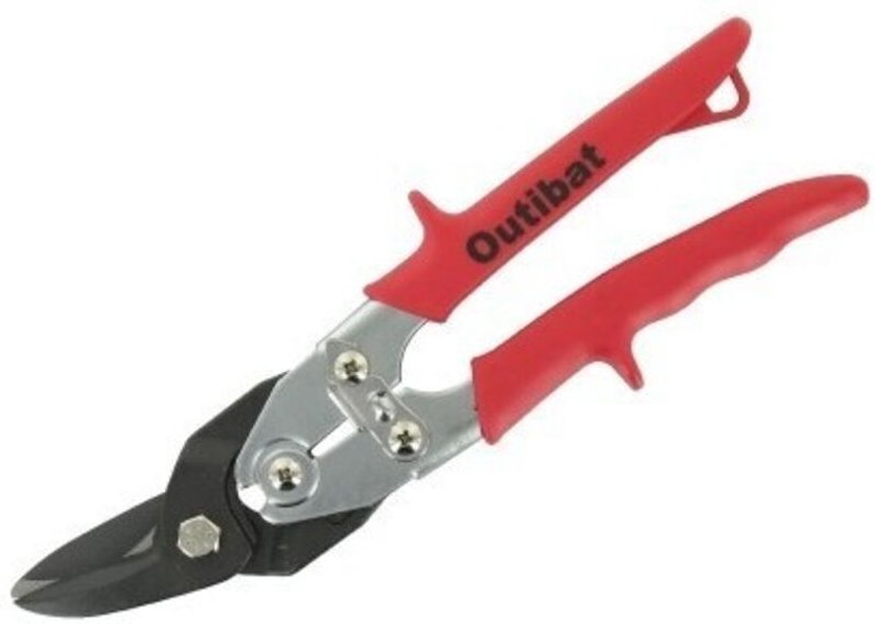 Blechschere Typ Aviation Rot Links