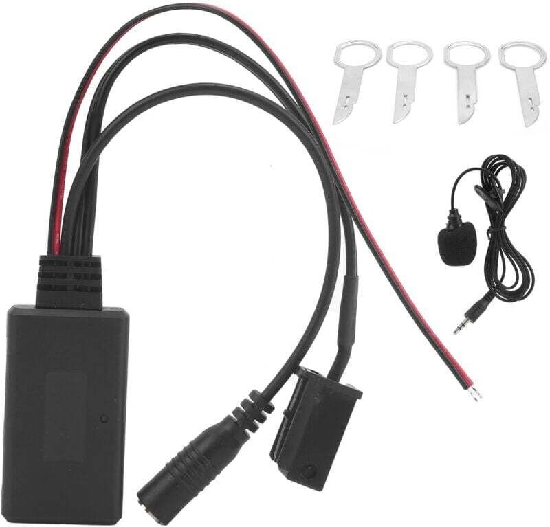 Adaptateur Bluetooth 5.0 AUX Kit Mains Libres Microphone 8 Broches Autoradio Ford 5000 6000 CD