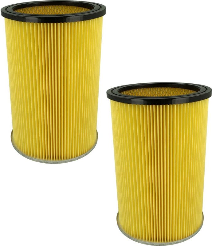 2x Faltenfilter kompatibel mit Thomas Inox 1560 sf, 1460 sf, 1445 sfe, 1545 sfe Nass- & Trockensauger - Filter, Patronen...