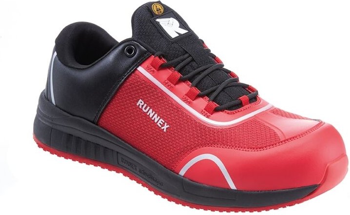 5114-38 RUNNEX® S1PS-ESD-Sicherheitshalbschuhe SportStar Gr.38 schwarz/rot