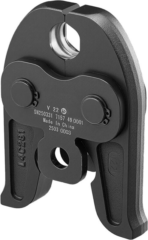 Mophorn Pressbacke V22, 22 mm Presszange für V-Typ Edelstahlrohre, Crimpbacken aus Stahl, kompatibel mit gängigen Pressw...