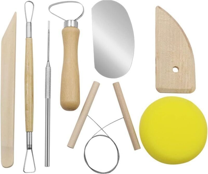 8-teiliges Töpferwerkzeug-Set, Tonmodellierwerkzeug-Set, Tonmodellierwerkzeug für Anfänger, DIY-Künstler, Modellieren, T...