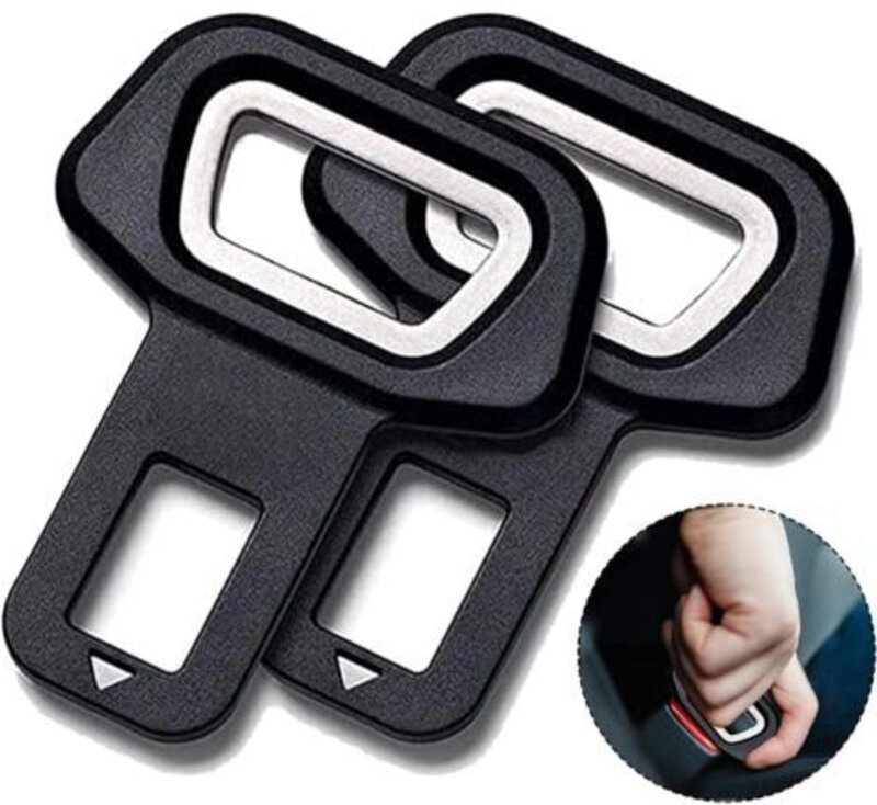 2 Stück Auto Sicherheitsgurt Schnalle, Sicherheitsgurt Alarm Stopper, Sicherheitsgurt Schnalle Clip, Auto Türschloss Sti...