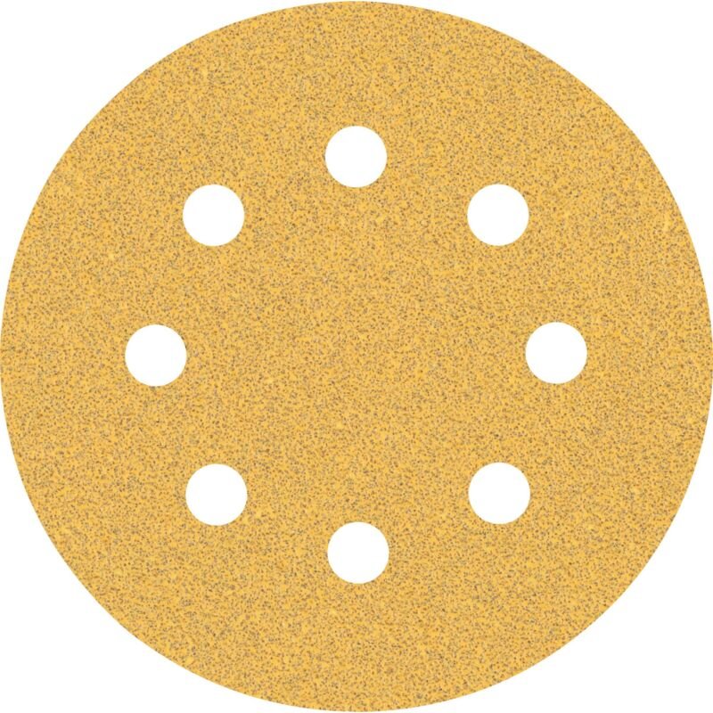 Bosch EXPERT C470 Schleifpapier mit 8 Löchern für Exzenterschleifer, 115 mm, G 60, 5 Stück