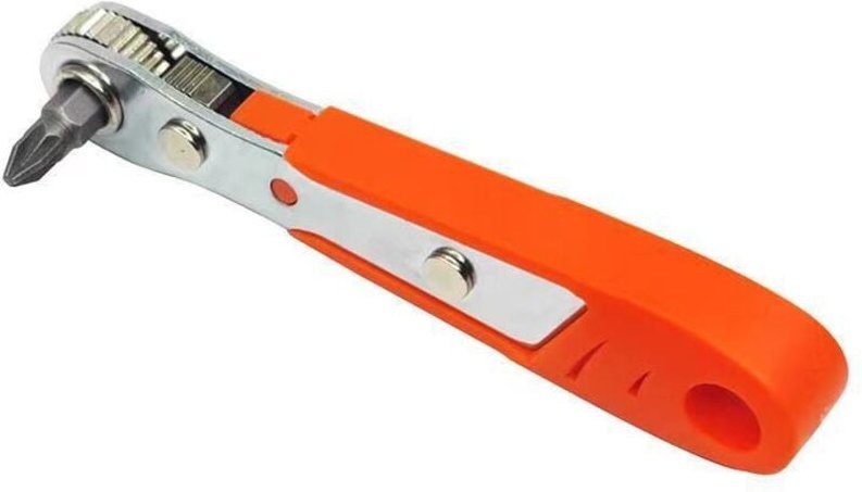 Linghhang - Klappbarer Ratschenschlüssel mit 36 Zähnen, metrischer Schnellratschenschlüssel für kleine Räume, verstellba...