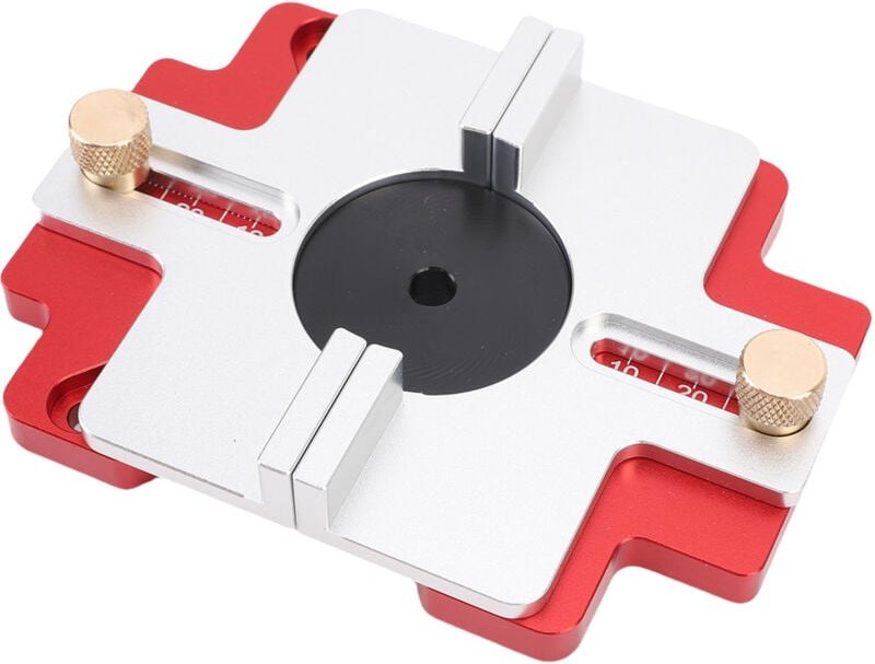 YUEHISY 2-in-1 Schiebe-Holzbearbeitungs-Dozer, Grobe Aluminiumlegierungs-Nutfräsvorrichtung für Schrägnutkurven