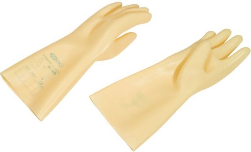 Natürliche beigen Latex-Elektrohandschuhe, Klasse 3, T10