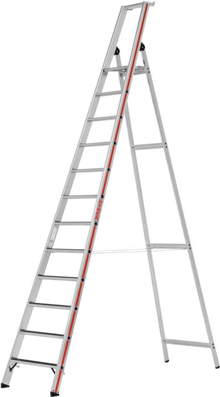 Matisère - Stehleiter 12 Stufen - Maximale Arbeitshöhe 4.78m - 862612