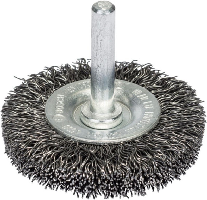Bosch - Accessories Stahl-Drahtbuerste Scheib75 x10mm/6 Schaft-Ø 6 mm 2607017120