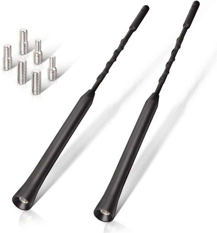 Autoantenne FM/DAB, Dachantenne, 2 Stück, 23 cm, universelle Ersatzantenne mit leistungsstarker FM/DAB-Empfangsfunktion,...