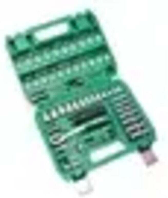 Heimwerker-Werkzeugset, 53-teiliges Werkzeugset, Autoreparaturset, multifunktionaler Organizer mit grüner Aufbewahrungsb...