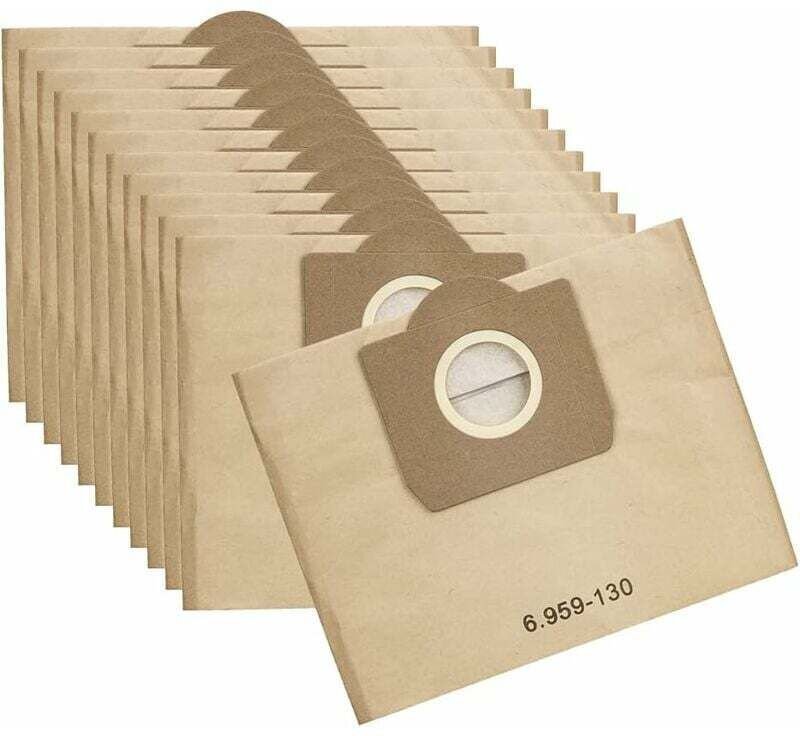 Kärcher Staubsaugerbeutel 6.959-130.0 Papierbeutelfilter für WD 3 MV, 3er-Pack, 12 Stück