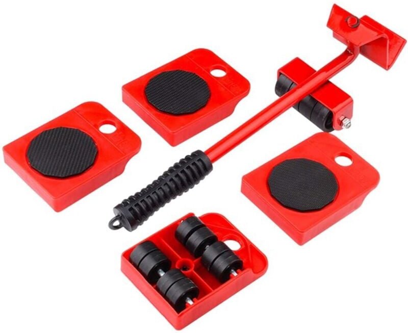 Schwerlast-Möbellift mit 4 Rollen für einfaches und sicheres Bewegen, 360-Grad-Drehfüßen, Möbelgleitset und Rollen, die ...