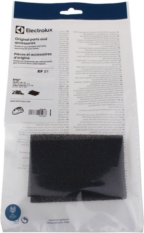 Electrolux - ef51 -filter, hygiene, 2 lagen - 9000843293 - 7321425719982