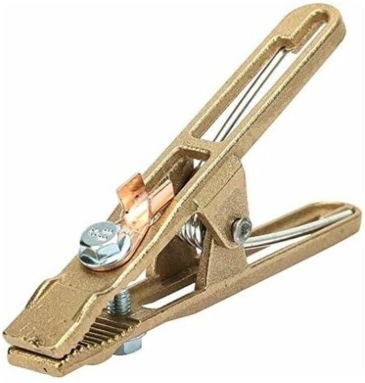 Messing-Erdungsklemme (14 x 5,5 cm), Löt-Erdungsklemme zum Löten von Kabelerdung für Schweißmaschine (260 a)