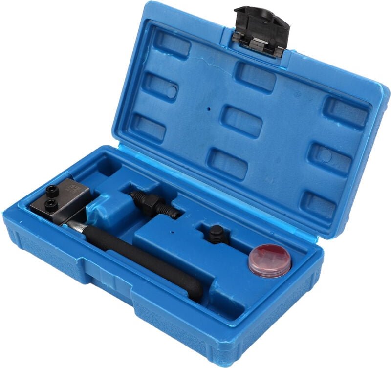 Alomejor Doppelbördelwerkzeug SAE 45 Grad Bremsleitungswerkzeugsatz mit Stahlkonstruktion für universelle Passform von 3...