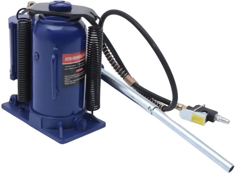 20 Tonne Pneumatischer Hydraulik-Flaschenheber - Kompakter 20T Luft-Hydraulik-Wagenheber für PKW, SUV, mit Hubhöhe 260-5...