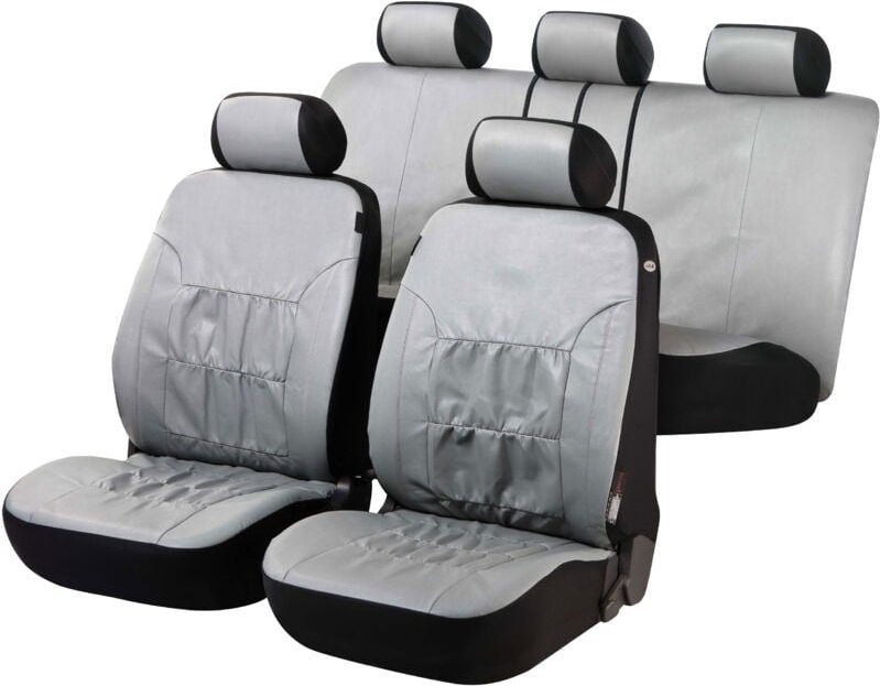 Walser - Autositzbezüge Nappa Touch grau aus Kunstleder