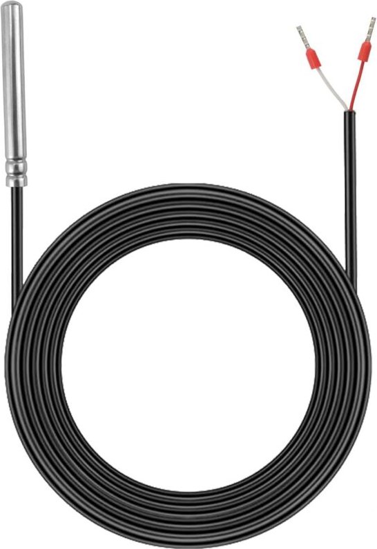 PT1000 Wasserdichter Temperatursensor, 3M Solar-Temperatursensor mit PVC-Kabel, wasserdichter Edelstahl