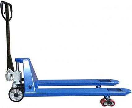 Matisère - Handhubwagen, blau – Gabeln 1150 x 540 mm, ideal für Europaletten – Tragfähigkeit 2500 kg – Alle Branchen - A...