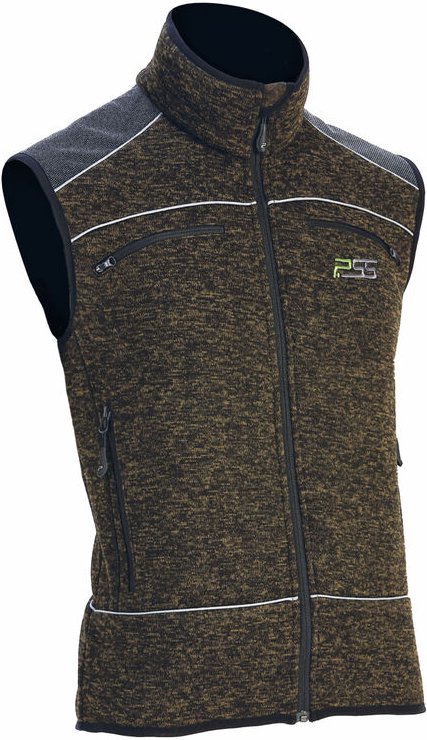 PSS - Strickweste X-treme Nordic Grün meliert Größe 3XL