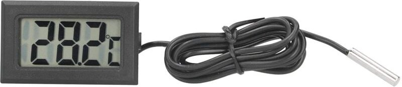 Elektronisches Thermometer, eingebautes elektronisches Thermometer, Mini-Digitalthermometer, 24-Stunden-Außentemperaturm...