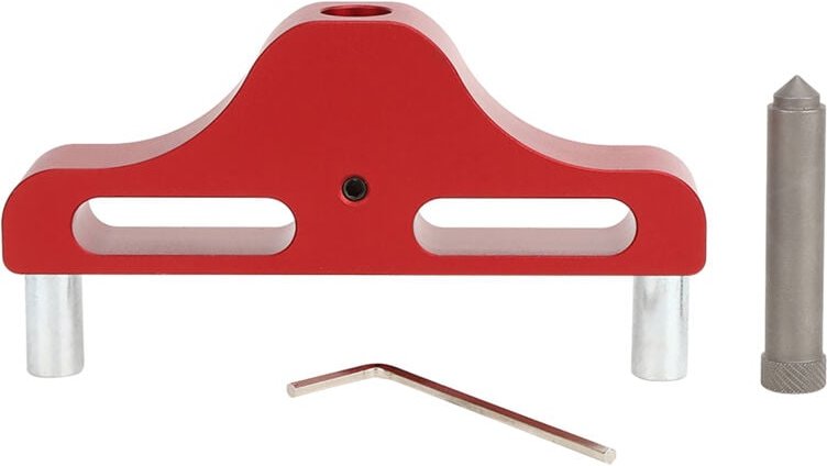 Anreißlehre aus Holz, Markierungswerkzeug für die Hartholzbearbeitung, Holzbearbeitung zum Markieren (rot).