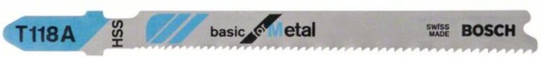 BOSCH 2608631507 Stichsägeblatt T 118 A