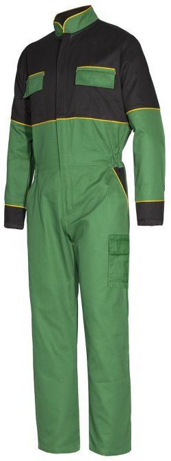 Issaline 7070-027 Bicolor Grün/Schwarz Arbeitsoverall XL