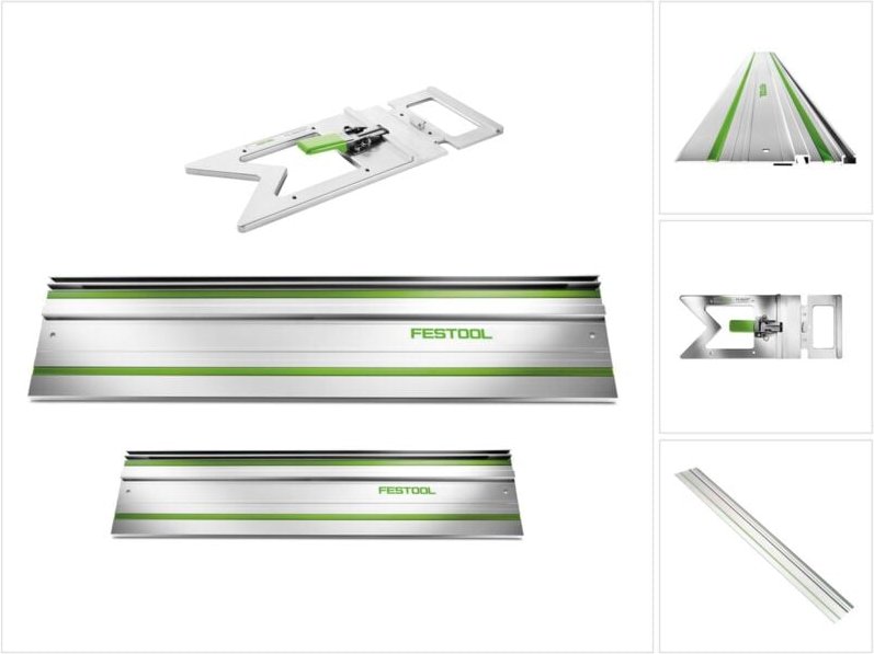 Führungsschienen Set fs 1400/2 ( 491498 ) + fs 800/2 ( 491499 ) + FS-WA/90° Winkelanschlag ( 205229 ) - Festool
