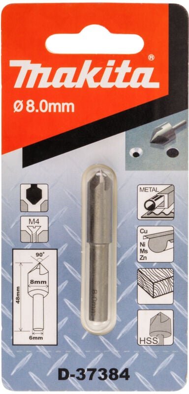 MAKITA D-37384 HSS 5-Kanten-Senker