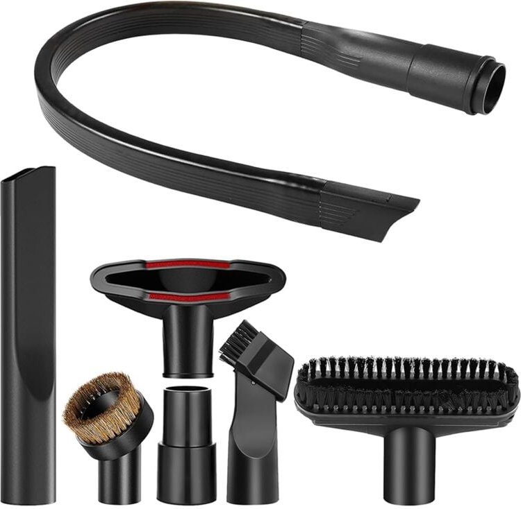 Staubsaugerdüsen-Set 32-35mm, Universal-Aufsatzbürste mit Fugendüse für Möbel