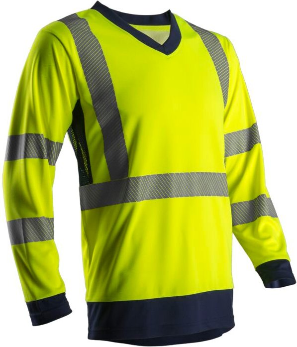 SUNO Arbeitsshirt langärmlig Hochsichtbarkeit SUNO - Neon Gelb 3XL - 60/62