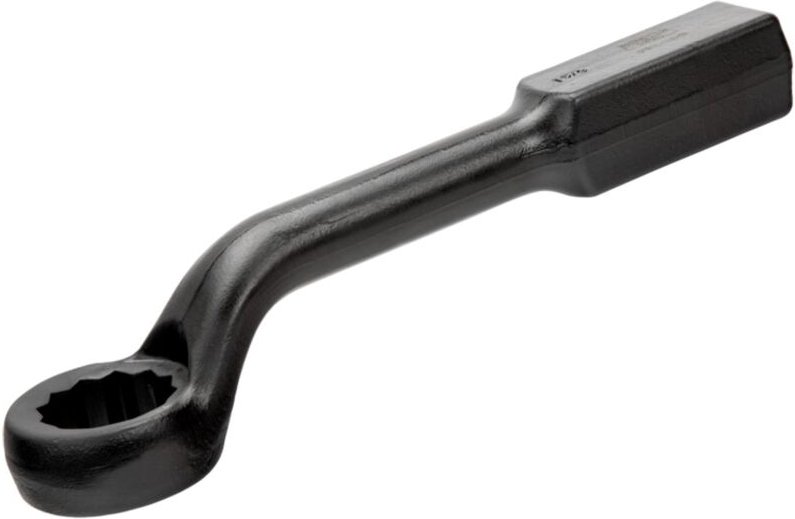 Bahco Tiefgekröpfter 1-15/16 Schlag-Maulschlüssel mit Ringende, 317 mm