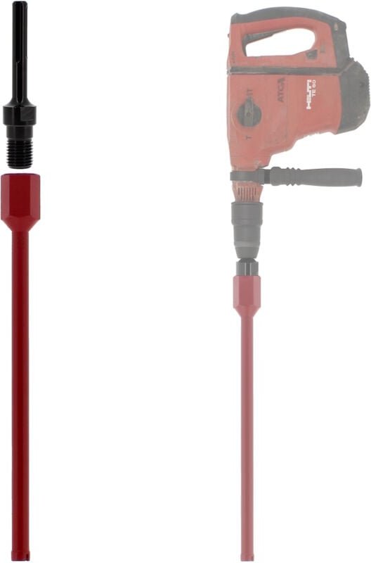 Diamantbohrkrone Ø 22 mm mit Adapter für Bohrmaschine und SDS-max-Bohrhammer